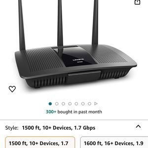 Linksys router EA7300 in perfect condition without box. Codes included.see pic